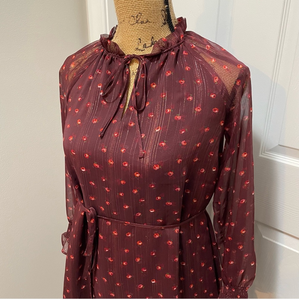 Loft Long Sleeve Floral Dress